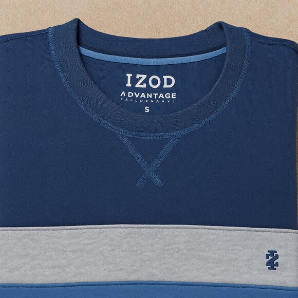 ADVANTAGE PERFORMANCE COLORBLOCK CREWNECK FLEECE - MEDIEVAL BLUE - Picture 8 of 8